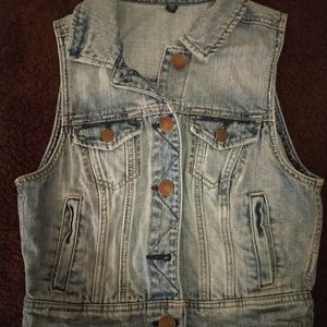 American Eagle Denim Vest